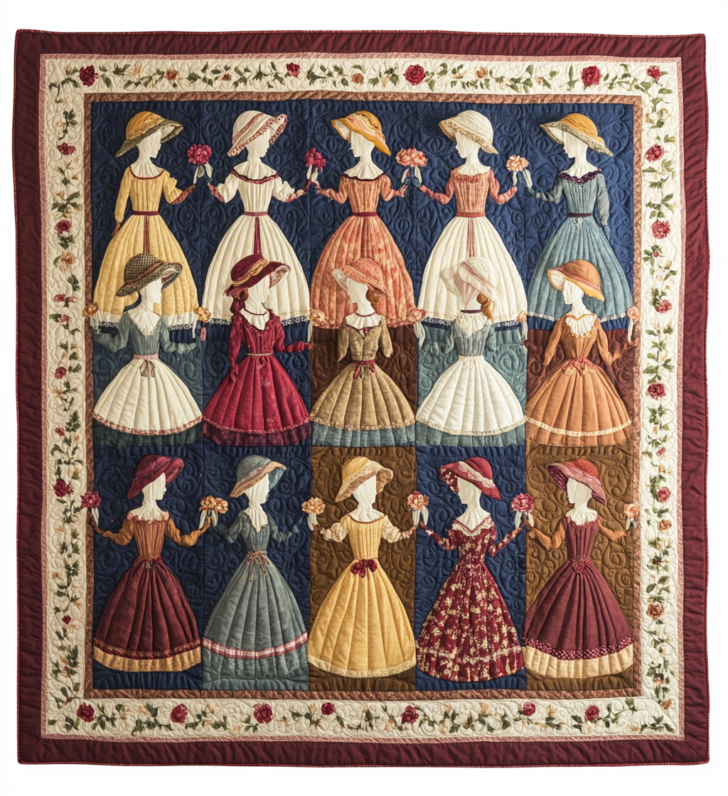 Sunbonnet Sue DAI110225015 Quilt Blanket