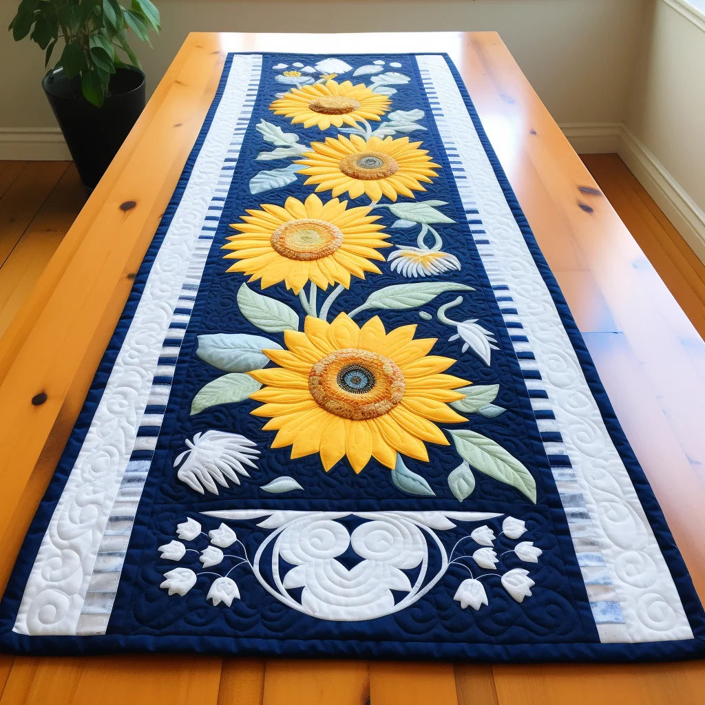 Sunflower TAI24112330 Quilted Table Runner – Alpha Quilt