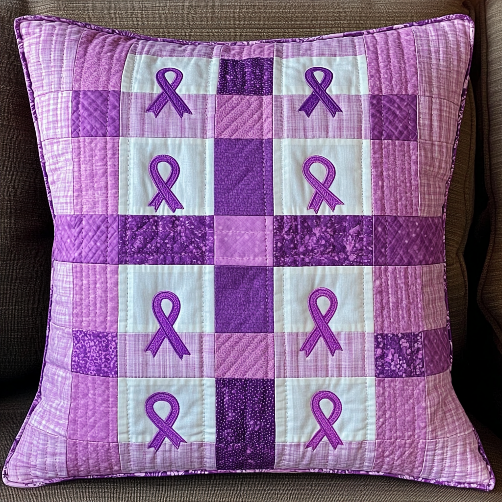 Breast Cancer Ribbon DAI040225331 Quilted Pillow Case