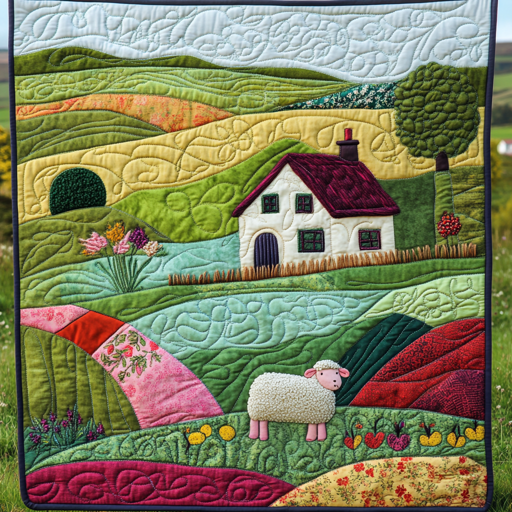 Farm House DAI150125036 Quilt Blanket