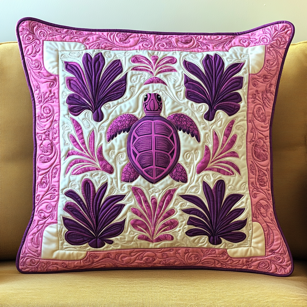 Hawaiian Turtle DAI040225376 Quilted Pillow Case