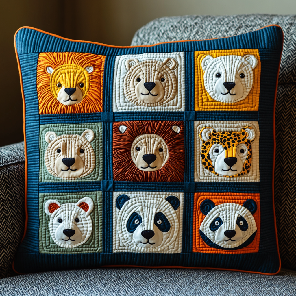 Woodland Animal DAI040225340 Quilted Pillow Case