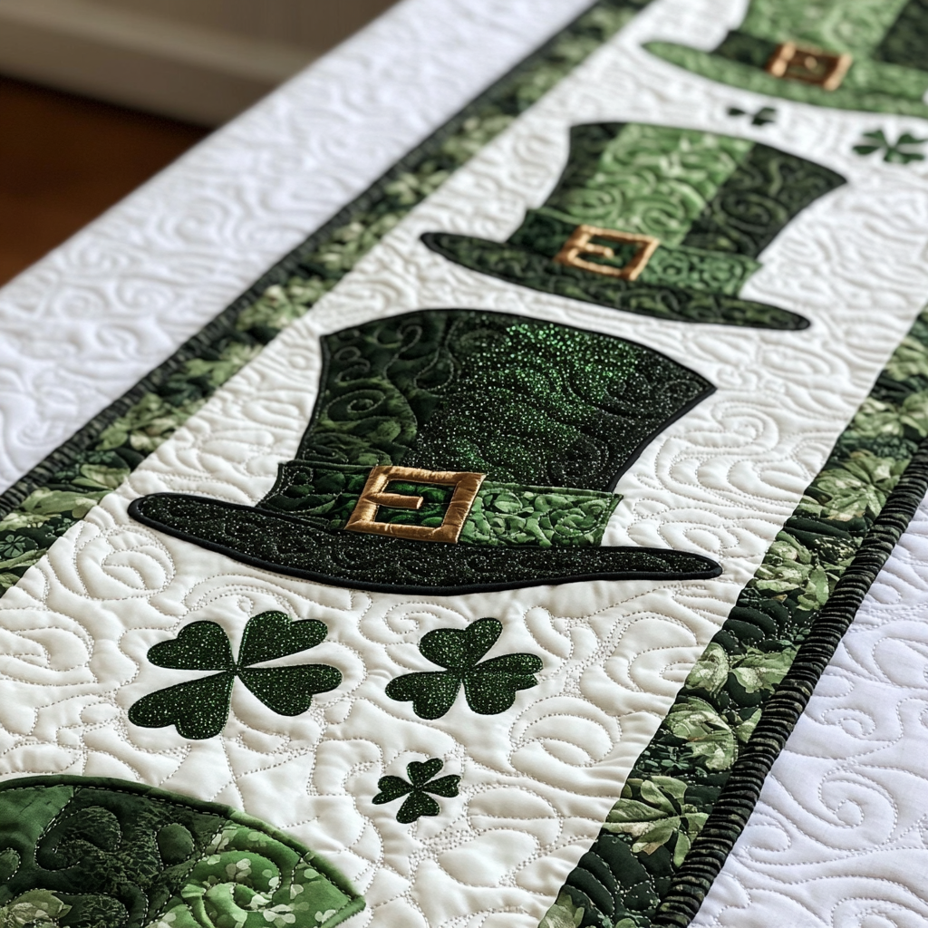 St Patrick's Day DAI051224168 Quilted Table Runner