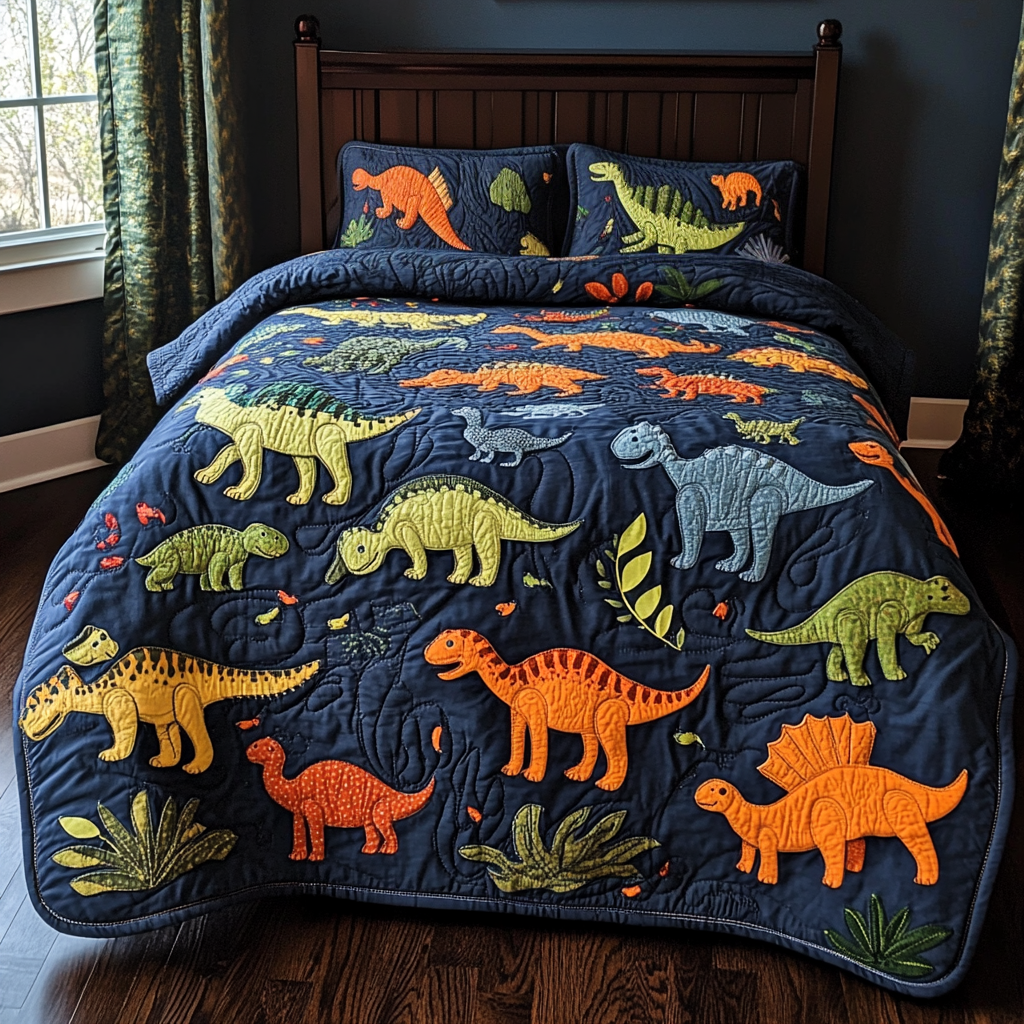 Dinosaur DAI110225124 Quilt Bedding Set
