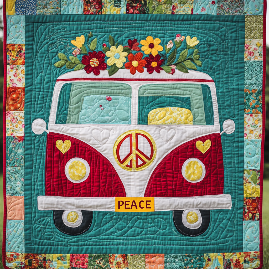 Camping Caravan DAI190225025 Quilt Blanket