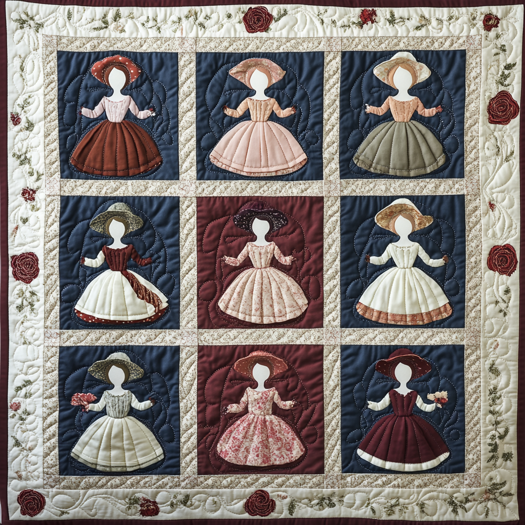 Sunbonnet Sue DAI110225016 Quilt Blanket