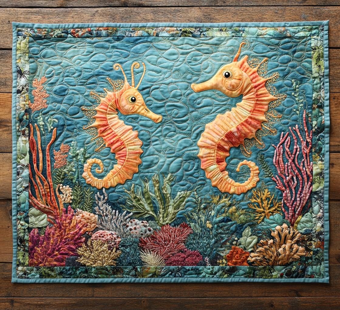 Seahorse DAI110225426 Quilted Placemats