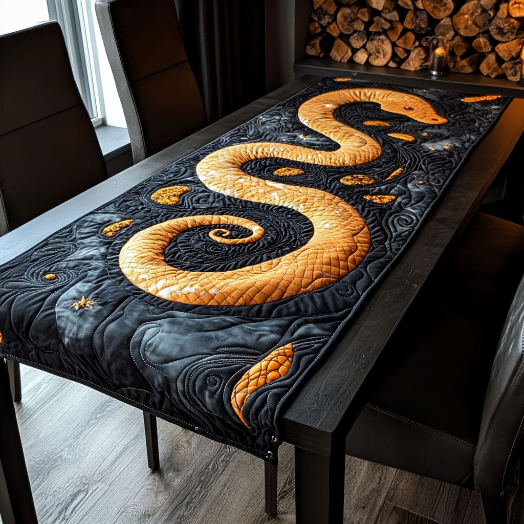 Snake DAI200125358 Quilted Table Runner