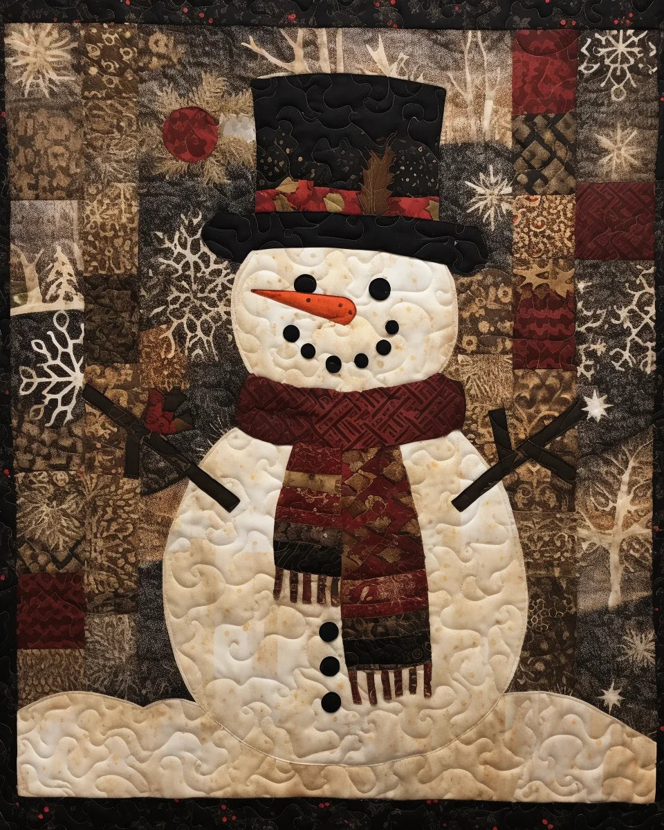 Snowman BL10112301 Quilt Blanket – Alpha Quilt snowman-bl10112301-quilt-blanket-alpha-quilt