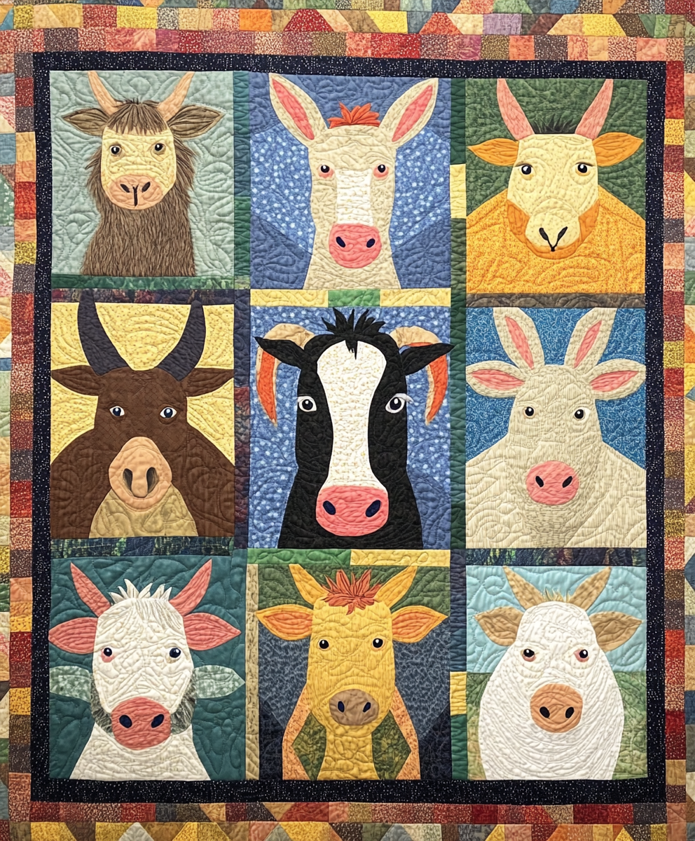 Farm Animal DAI040225081 Quilt Blanket
