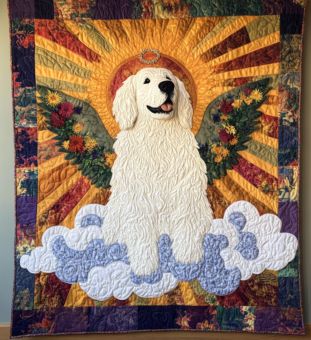 Great Pyrenees Angel DAI150125056 Quilt Blanket