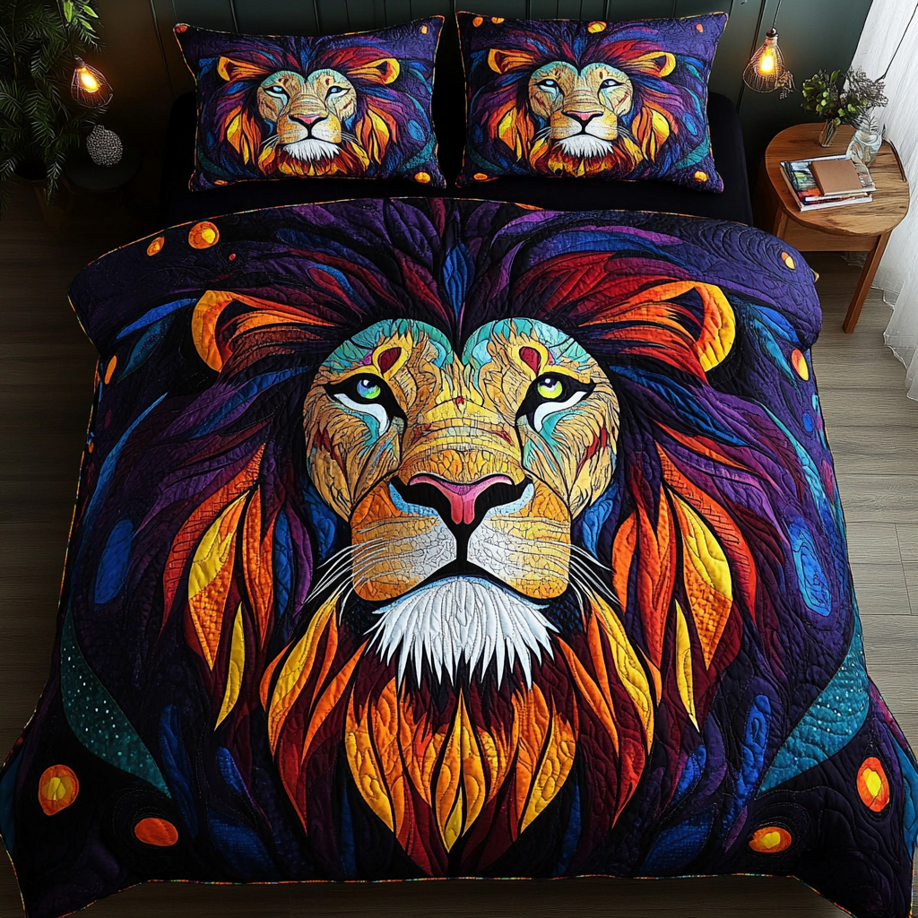Lion DAI110225135 Quilt Bedding Set