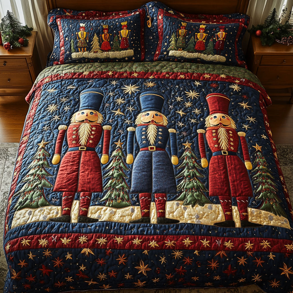 Christmas Nutcracker TAI181024182 Quilt Bedding Set