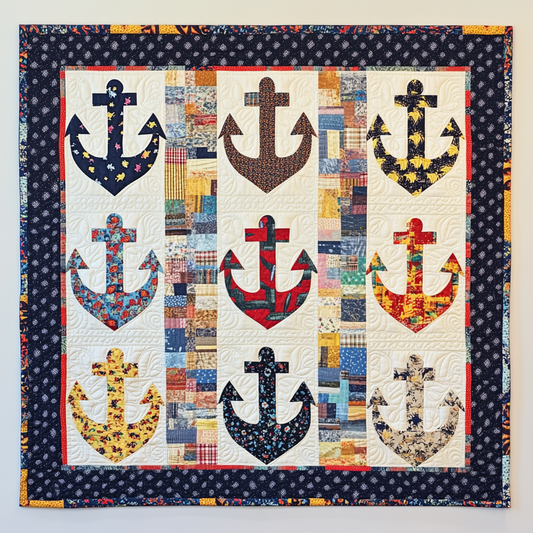 Nautical Anchor DAI25102475 Quilt Blanket