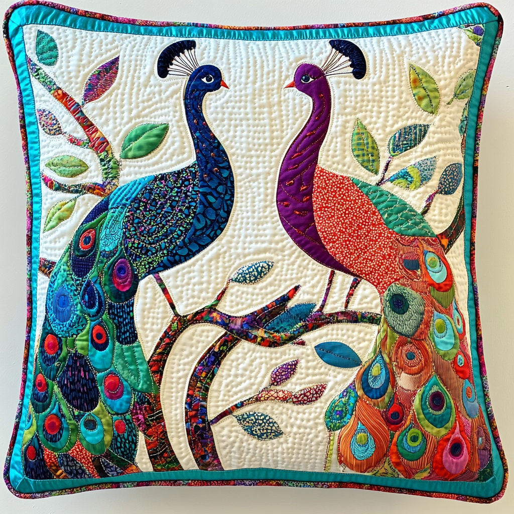 Peacock DAI230924148 Quilted Pillow Case