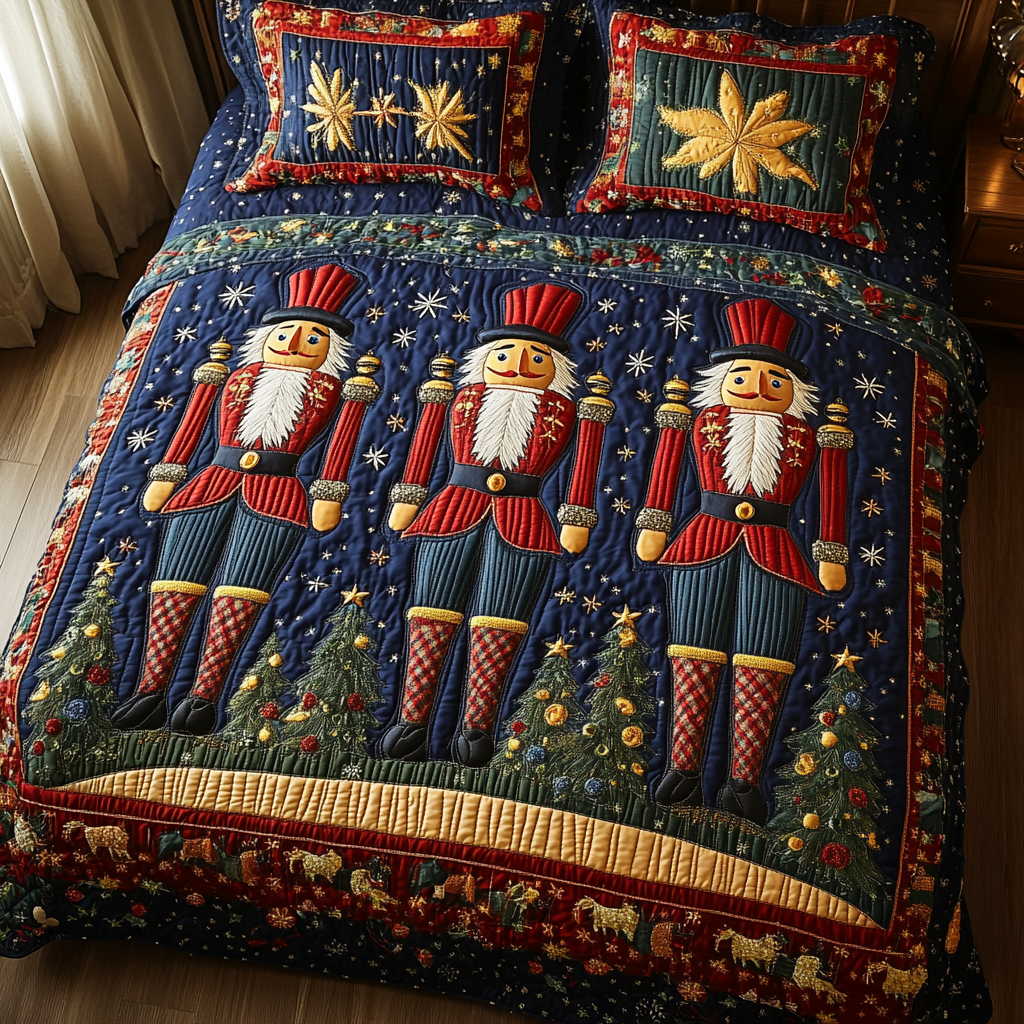 Christmas Nutcracker TAI181024072 Quilt Bedding Set