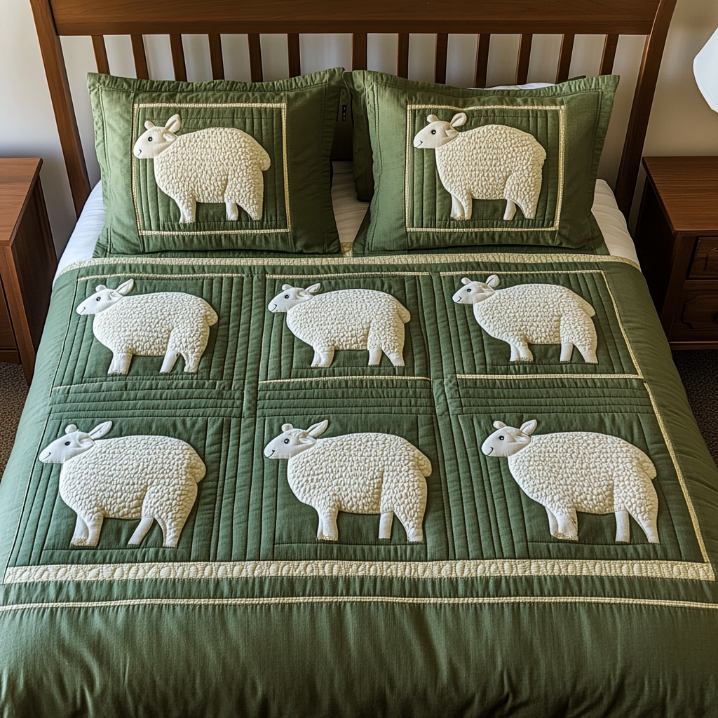 Sheep TAI111124067 Quilt Bedding Set