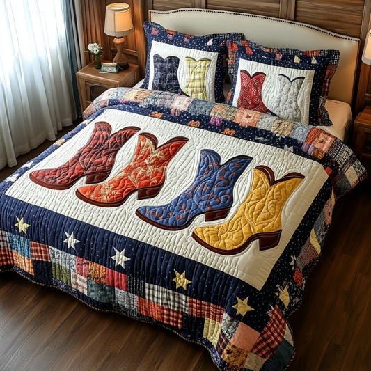 Cowboy Boots DAI280824256 Quilt Bedding Set