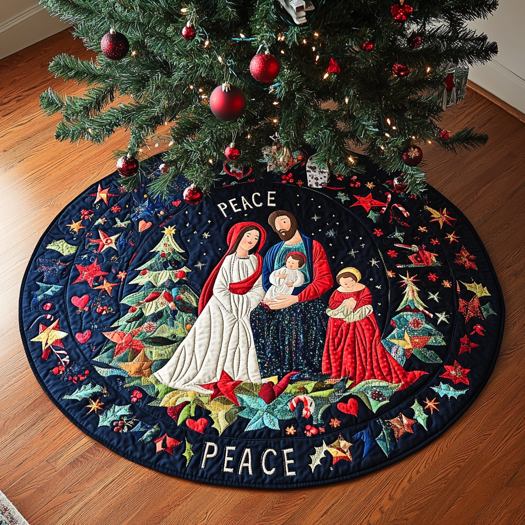 Nativity Scene TAI041024079 Quilted Tree Skirt