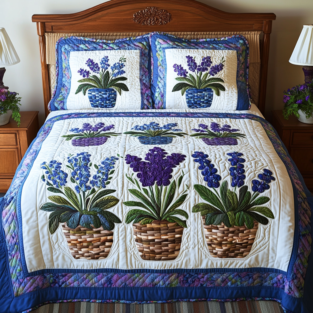 Texas Bluebonnet DAI051224058 Quilt Bedding Set