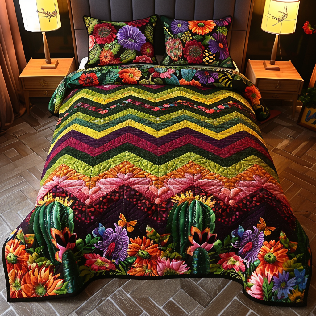 Cactus TAI100724089 Quilt Bedding Set