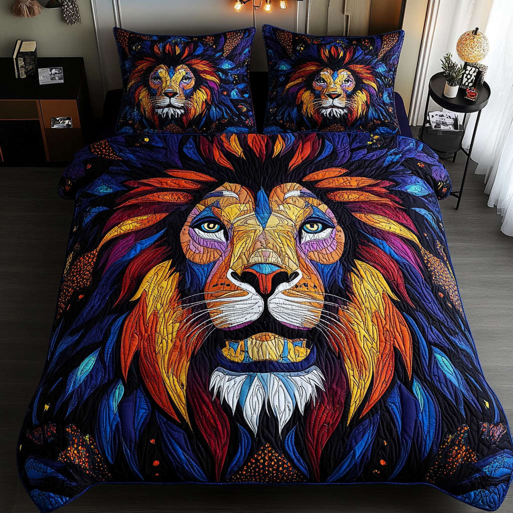 Lion DAI110225137 Quilt Bedding Set