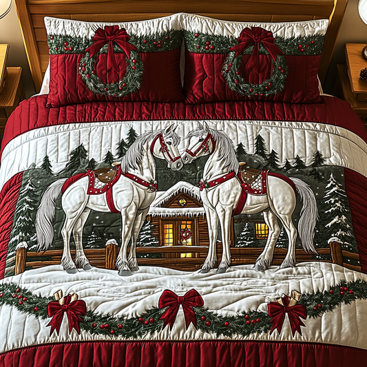 Christmas Horse TAI201124258 Quilt Bedding Set