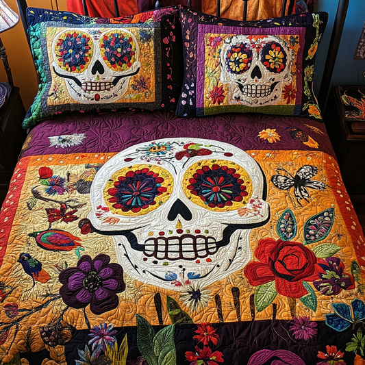 Sugar Skull TAI181024172 Quilt Bedding Set