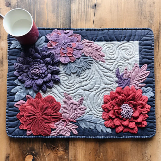 Flower TAI040124264 Quilted Placemats