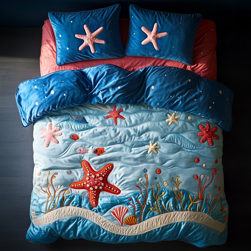 Starfish DAI200125005 Quilt Bedding Set