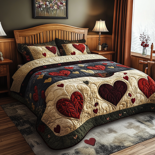 Heart TAI121024038 Quilt Bedding Set