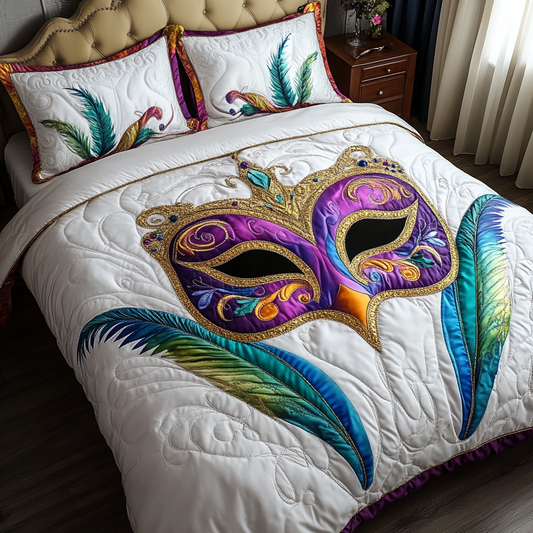 Mardi Gras DAI200125022 Quilt Bedding Set