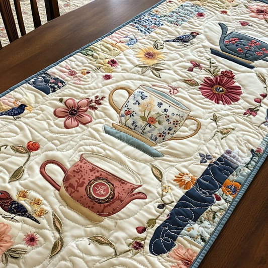 Teapot TAI041024303 Quilted Table Runner