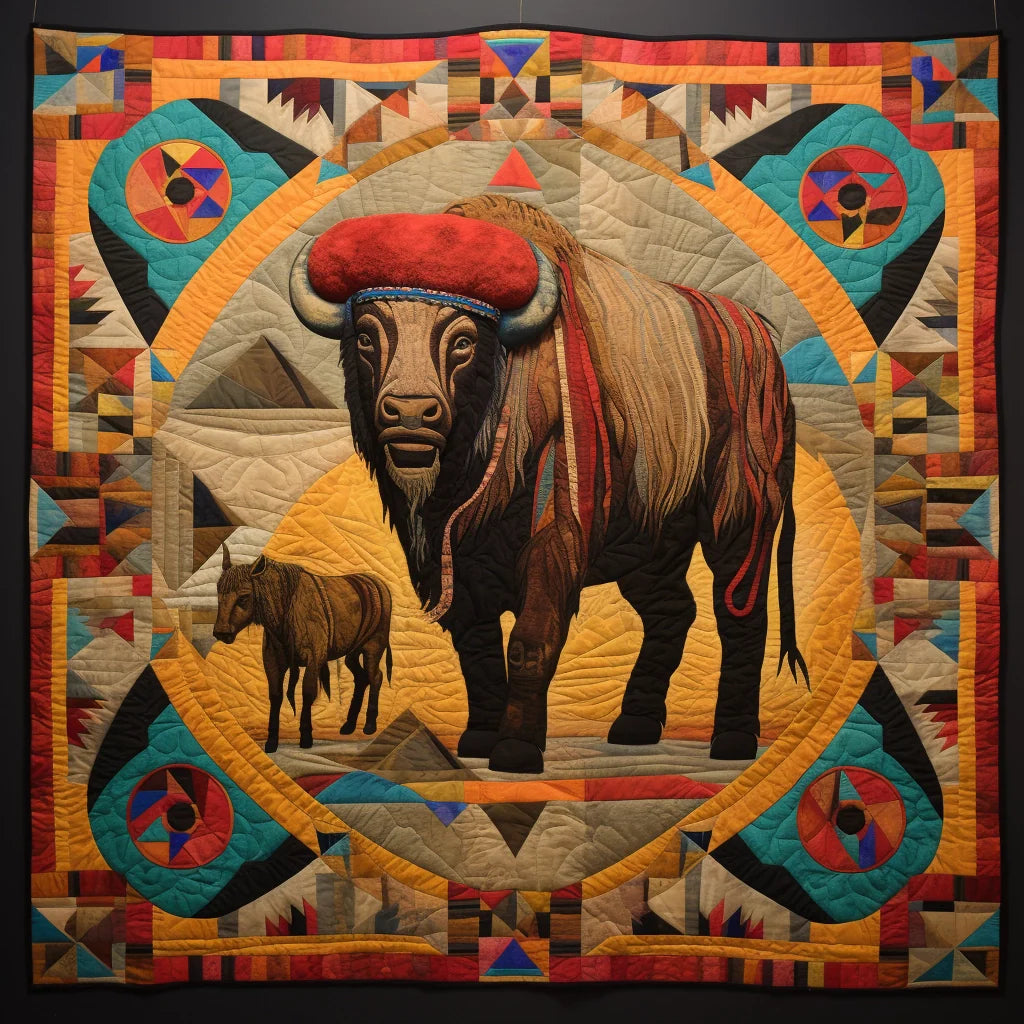 Native Bison TAI15112318 Quilt Blanket