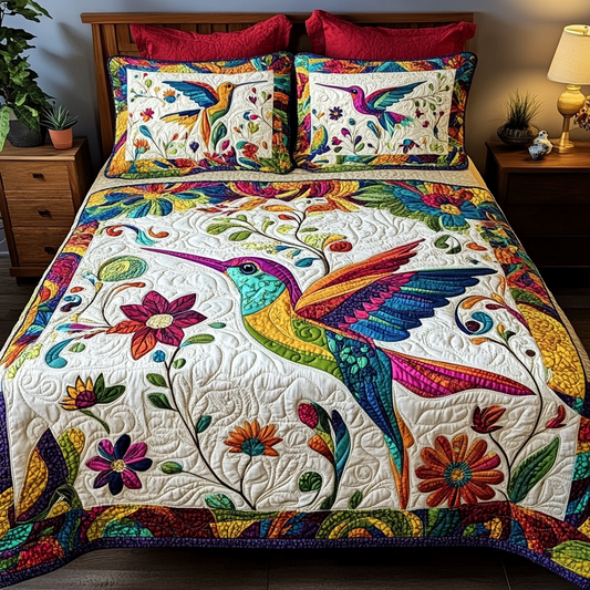 Hummingbird DAI190824329 Quilt Bedding Set