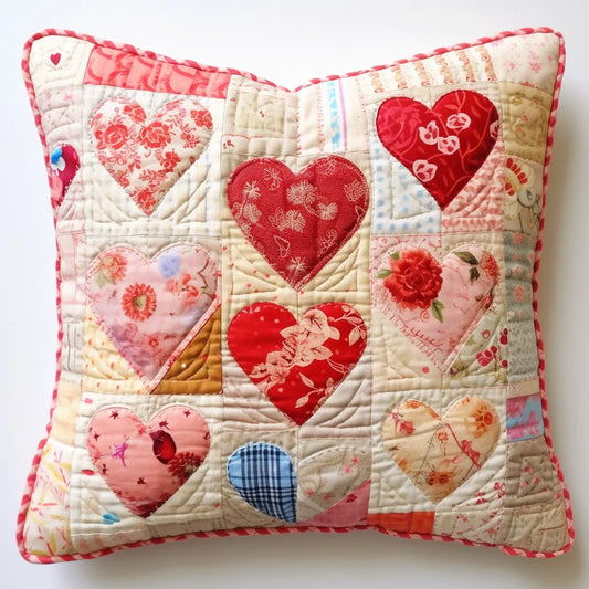 Heart TAI020324256 Quilted Pillow Case