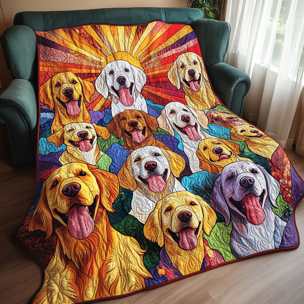 Golden Retriever TAI181024042 Quilt Blanket