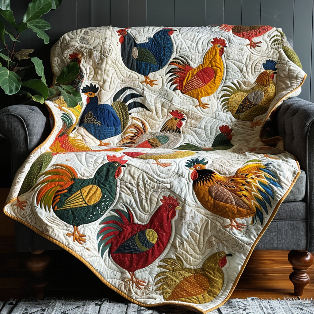 Chicken TAI041024464 Quilt Blanket