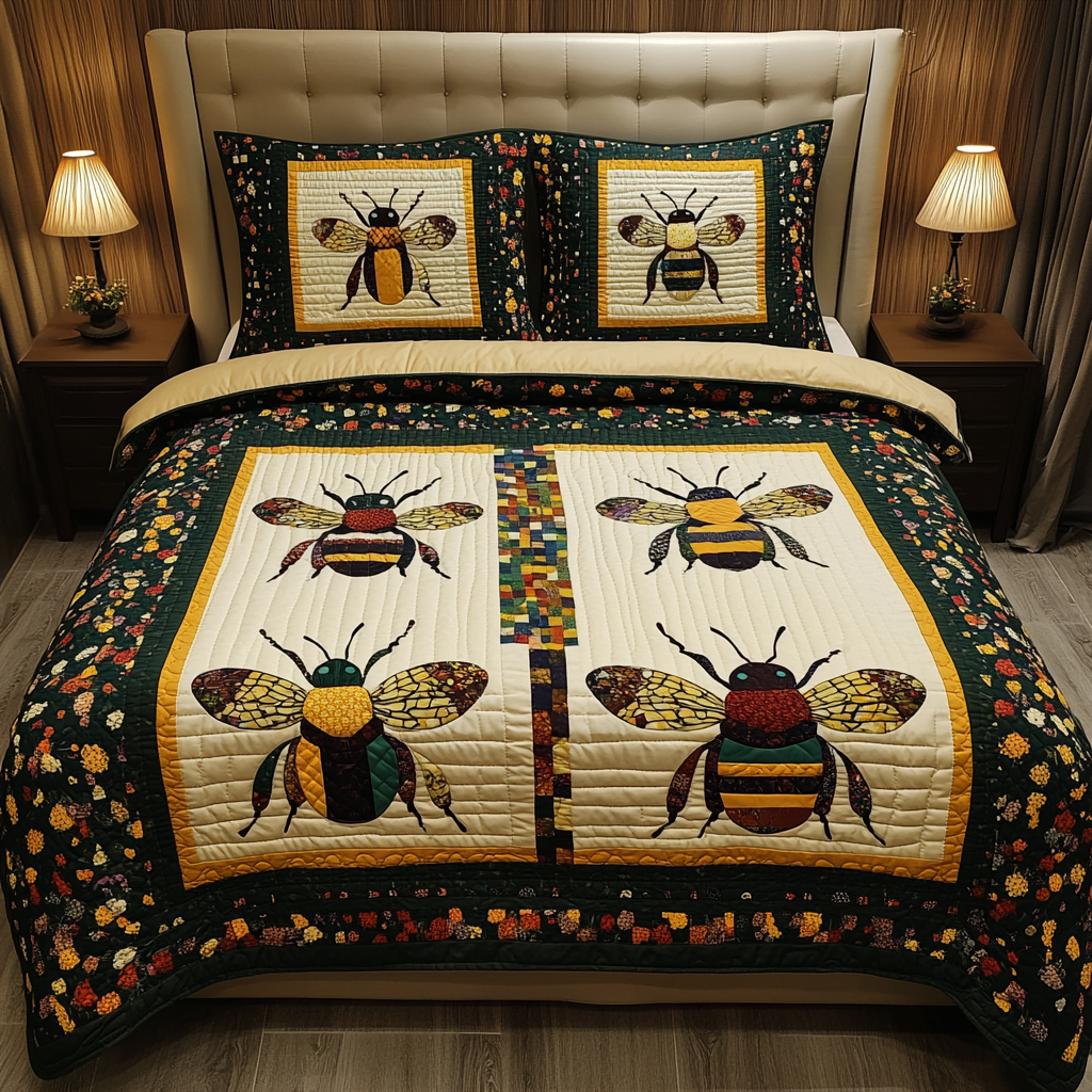 Bee DAI280824203 Quilt Bedding Set