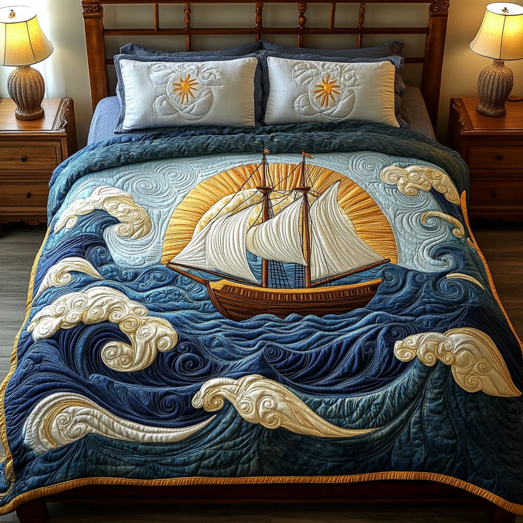 Nautical Ship DAI200125014 Quilt Bedding Set