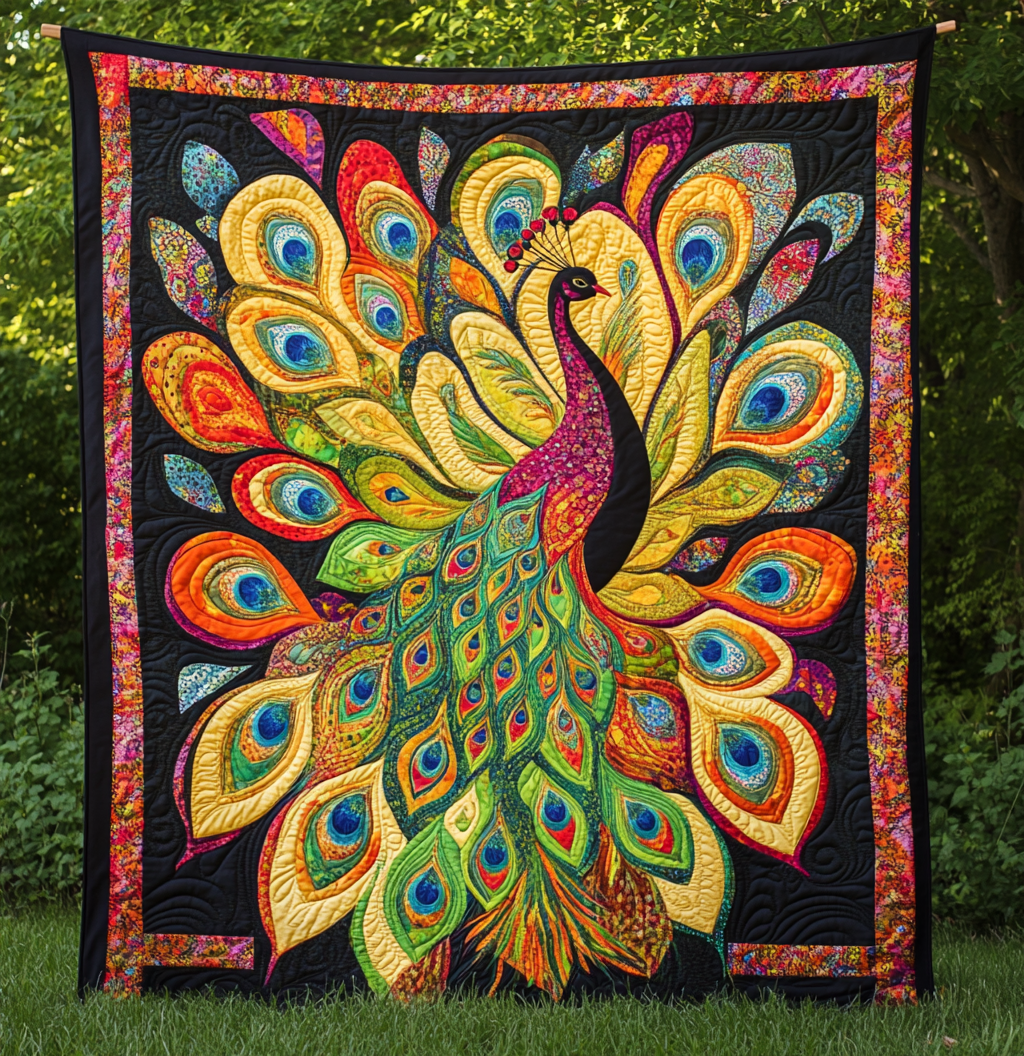 Peacock DAI190225016 Quilt Blanket