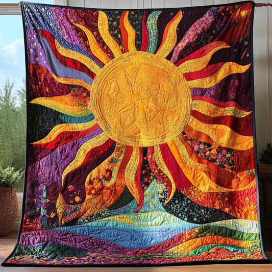 Hippie Sun TAI021024295 Quilt Blanket