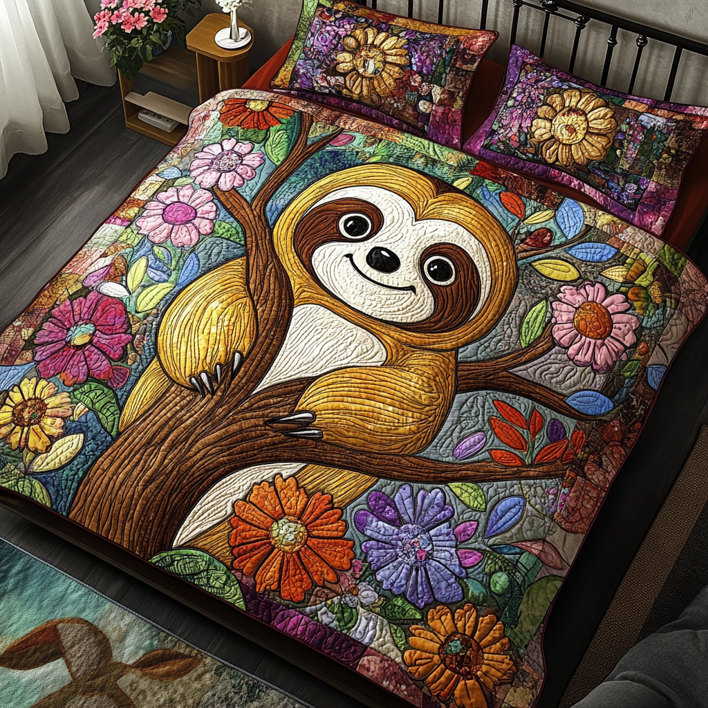 Sloth DAI040225297 Quilt Bedding Set