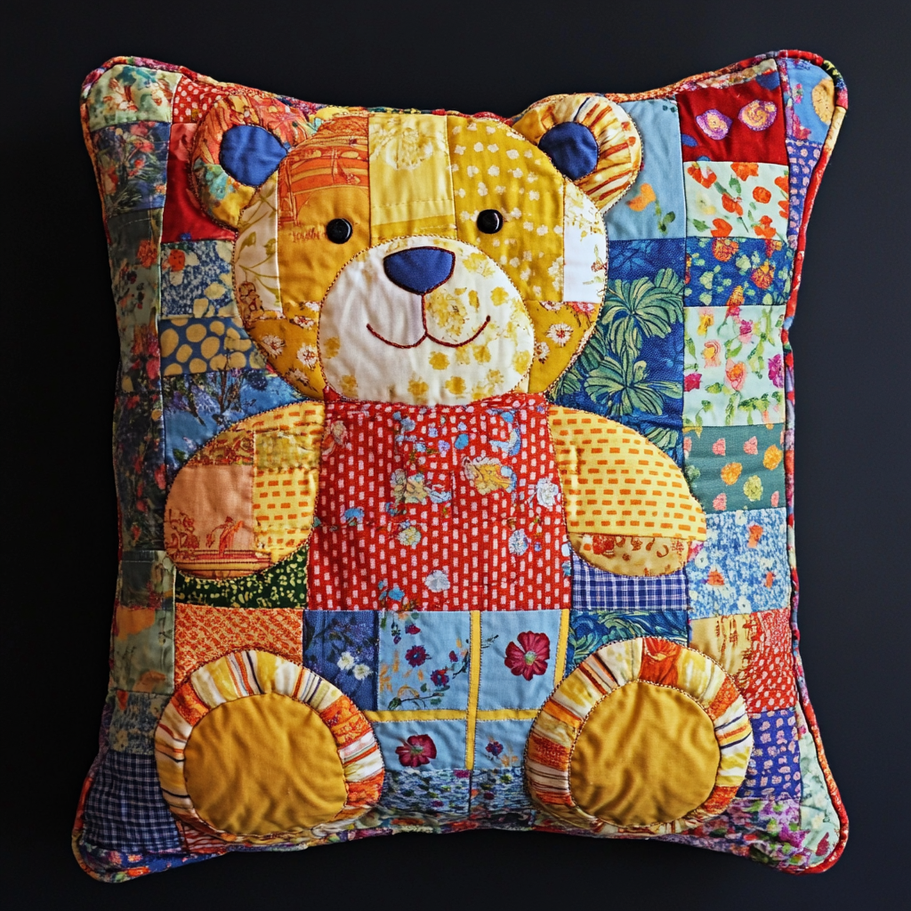 Bear TAI130824199 Quilted Pillow Case