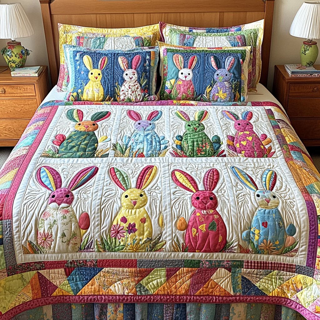 Bunny DAI040225175 Quilt Bedding Set