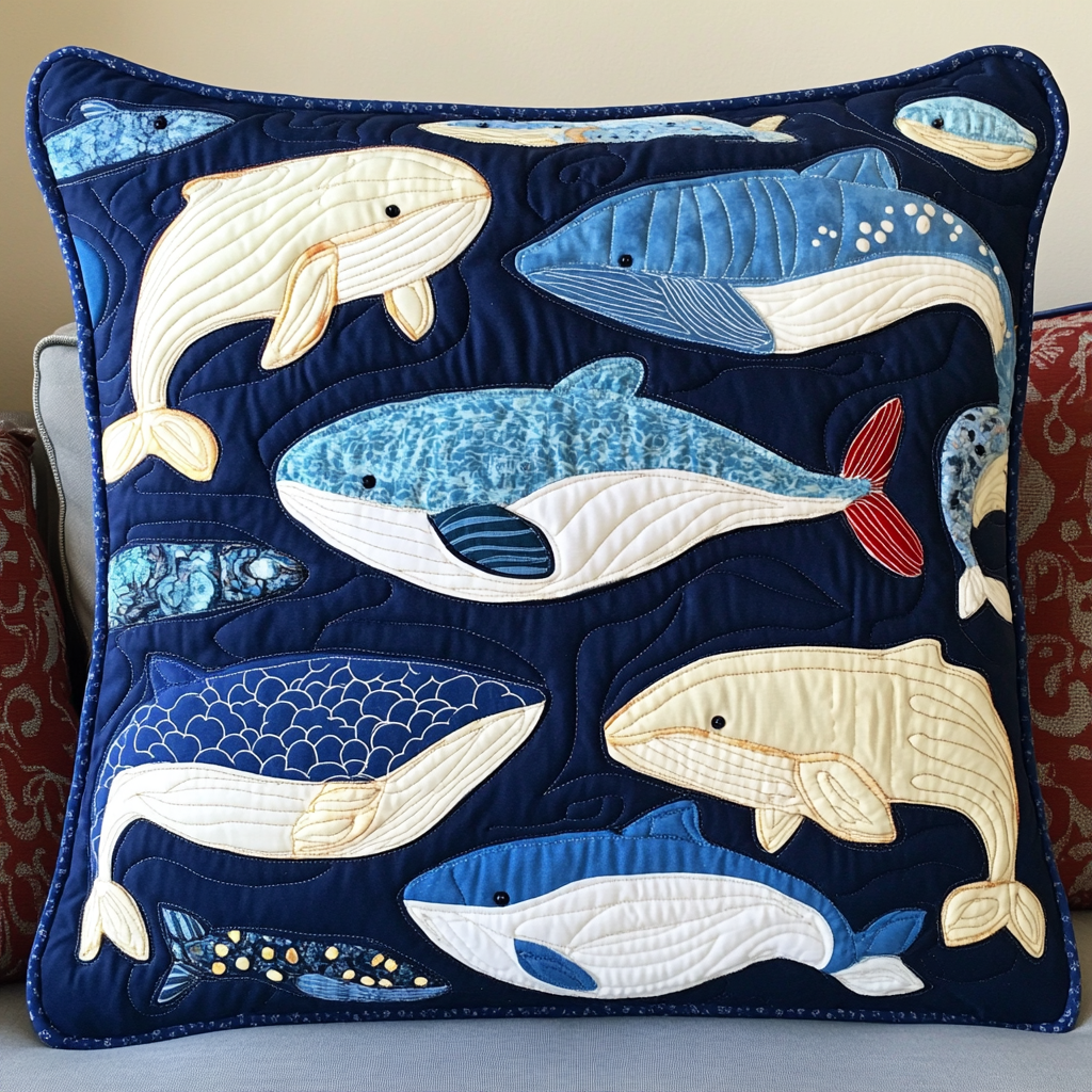 Fish DAI230924168 Quilted Pillow Case