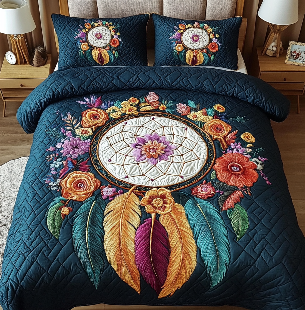 Flower Dreamcatcher DAI200125032 Quilt Bedding Set