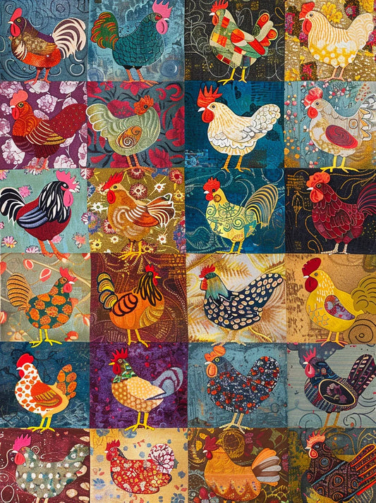 Chicken TAI030524018 Quilt Blanket