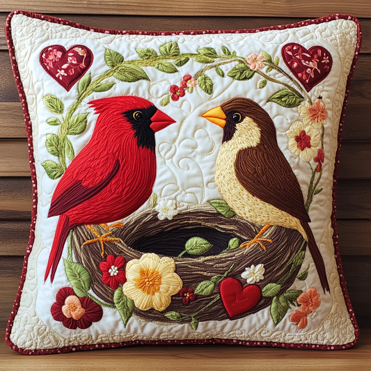 Love Bird DAI040225318 Quilted Pillow Case
