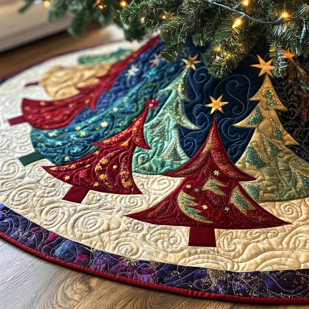 Christmas Tree TAI041024060 Quilted Tree Skirt